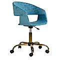 Glamour Home Amani Task Chair, Blue