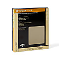 Medline Optifoam Thin Adhesive Dressings, 4" x 4", Tan, Pack Of 10 1 thumbnail image