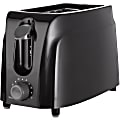 Brentwood TS-260B Cool Touch 2-Slice Toaster, Black - 750 W - Toast, Bagel, Browning, Bread, Pastry, Waffle - Black 1 thumbnail image