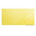 Ghent Aria Low Profile Glassboard, Magnetic, 36"H x 72"W, Yellow