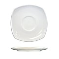 International Tableware Quad Square Saucer Plates, 5-3/4” x 1/8”, White, Case Of 36 Plates