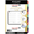AT-A-GLANCE® Harmony Weekly/Monthly Loose-Leaf Planner Refill, 5-1/2" x 8-1/2", January to December 2024, 6099-4111 1 thumbnail image