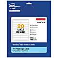 Avery® Ultra Duty® Permanent GHS Chemical Labels, 97182-WMUI50, Rectangle, 1" x 4", White, Pack Of 1,000 1 thumbnail image