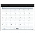 2025 AT-A-GLANCE® Monthly Desk Pad Calendar, 21-3/4" x 17", Black/White, January To December