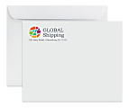 Gummed Seal, White Wove Open Side Catalog Mailing Envelopes, Full-Color, Custom 6" x 9", Box Of 250