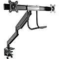StarTech.com Desk Mount Dual Monitor Arm with USB & Audio - Slim Full Motion Dual Monitor VESA Mount up to 32" Displays - C-Clamp/Grommet 1 thumbnail image