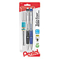 Pentel® Twist-Erase® CLICK Mechanical Pencils, Fine Point, 0.5mm, HB Hardness, Assorted Barrels, Pack Of 2