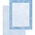 Masterpiece Studios 2-Sided Design Paper, 8 1/2" x 11", Blue Marble, Pack Of 100 1 thumbnail image