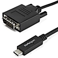 StarTech.com 3.3 ft/1 m USB-C to DVI Cable - USB Type-C Video Adapter Cable - 1920x 1200 - Black - 3.3 ft./1 m USB C to DVI cable and adapter in one 1 thumbnail image