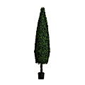 Nearly Natural 7’H UV-Resistant Artificial Boxwood Topiary Cone Tree, 84”H x 18”W x 18”D, Green 1 thumbnail image