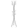 Monarch Specialties Hannah 8-Hook Hammered Metal Coat Rack, 74"H x 18-1/2"W x 18-1/2"D, Silver 1 thumbnail image