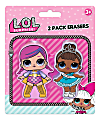 L.O.L. Surprise! Erasers, 3", Assorted Colors, Pack Of 2 Erasers 1 thumbnail image
