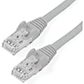 StarTech.com 9 ft Gray Cat6 Cable with Snagless RJ45 Connectors - Cat6 Ethernet Cable - 9ft UTP Cat 6 Patch Cable - First End: 1 x RJ-45 Male Network - Second End: 1 x RJ-45 Male Network - Patch Cable - Gold Plated Connector - 24 AWG - Gray