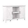 Bush® Furniture Key West 47"W Accent Cabinet With Doors, Pure White Oak, Standard Delivery 1 thumbnail image