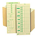 TOPS® Time Cards (Replaces Original Card 331-10), Named Days, 2-Sided, 8 1/2" x 3 1/2", Box Of 500
