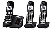 Panasonic® DECT 6.0 Expandable 3-Handset Digital Cordless Phone System With Digital Answering Machine, KX-TGE433B 1 thumbnail image