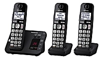 Panasonic® DECT 6.0 Expandable 3-Handset Digital Cordless Phone System With Digital Answering Machine, KX-TGE433B