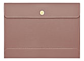 TUL™ Vegan Leather Document Envelope With Snap Closure, Letter Size, Mauve 1 thumbnail image