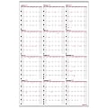 2025 Office Depot Brand Yearly Wall Calendar, 24" x 36", Traditional, January 2025 To December 2025, OD301428