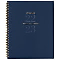 AT-A-GLANCE® Signature Lite Weekly/Monthly Academic Planner, Letter Size, Navy, July 2022 to June 2023, YP90LA20