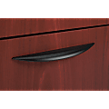 HON Classic Pull, Set of 2, 0.9"W x 0.5"D x 6.8"H, Metal, Black 1 thumbnail image