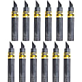 Pentel Super Hi-Polymer Leads - 0.9 mmBold Point - HB - Black - 180 / Box