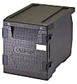 Cambro Cam GoBox GN 1/1 4" Deep Front Loading Food Transporter, 18-3/4"H x 17-5/16"W x 25-1/4"D, Black