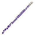 Musgrave Pencil Co. Motivational Pencils, 2.11 mm, #2 Lead, 2nd Graders Are #1, Purple/White, Pack Of 144 1 thumbnail image