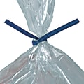 Office Depot® Brand Paper Twist Ties For Poly Bags, 3/16" x 4", Blue, Case Of 2,000