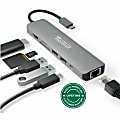7 in 1 USB C Hub Multiport Adapter with Ethernet  (92W Charging, Gigabit Ethernet, 4K HDMI, 2x USB, SD/microSD) 1 thumbnail image