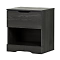 South Shore Holland 1-Drawer Nightstand, 19-3/4"H x 22-1/4"W x 17"D, Gray Oak 1 thumbnail image