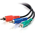 C2G Value Series 25ft Value Series RCA Component Video Cable - Video cable - component video - RCA male to RCA male - 25 ft - shielded - black