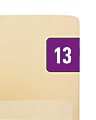 Smead® Permanent Color-Coding Yearly Labels, 2013, 1" x 1/2", Purple, Pack Of 250 1 thumbnail image