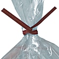 Office Depot® Brand Paper Twist Ties For Poly Bags, 3/16" x 8", Red, Case Of 2,000