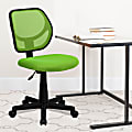 Flash Furniture Mesh Low-Back Swivel Chair, Green/Black