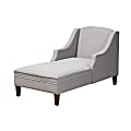Baxton Studio 9704 Chaise Lounge, Gray 1 thumbnail image