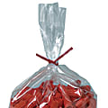 Plastic Ties For Poly Bags, 3/16" x 7", Red, Box Of 2,000
