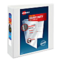 Avery® Nonstick Heavy-Duty View 3 Ring Binder, 3" One Touch Slant Rings, White 1 thumbnail image