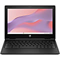 HP Fortis Flip G1m 11.6" Touchscreen Convertible 2 in 1 Chromebook, HD, 60 Hz, Octa-core (ARM Cortex A76 + Cortex A55), 4 GB, Jet Black,BV0X7UTABA 1 thumbnail image