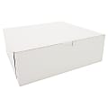 SCT® Bakery Boxes, 12" x 12" x 4", White, Pack Of 100 Boxes