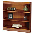 Safco® Square-Edge Veneer Bookcase, 3 Shelves, 36"H x 36"W x 12"D, Cherry