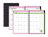 Divoga® Weekly/Monthly Planner, 4" x 6", Tropical Punch, Black, January to December 2017 1 thumbnail image