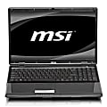 MSI™ A6200-206US 15.6" LED-Backlit Widescreen Laptop Computer With Intel® Core™ i3-350M Processor With Hyper-Threading Technology 1 thumbnail image