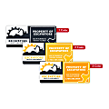Custom Printed Outdoor Weatherproof 1-, 2- Or 3-Color Labels And Stickers, 1-1/2" x 3-1/2" Rectangle, Box Of 250 1 thumbnail image