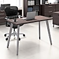 WorkPro® Motiva 48"W Modern Office Desk With Metal Legs, Storm Gray, Standard Delivery 1 thumbnail image