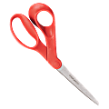 Fiskars® Bent Left-Hand Scissors, 8", Pointed , Orange/Red 1 thumbnail image