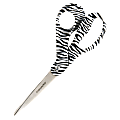 Fiskars® Zebra Bent Scissors, 8", Pointed, Black/White