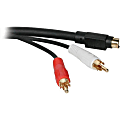 C2G 25ft Value Series S-Video + RCA Stereo Audio Cable - 25ft - Black, Red, White