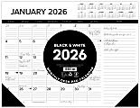 2026 Willow Creek Press Desk Pad Calendar, 22" x 17", Black/White Lines, January To December, 57216 1 thumbnail image