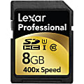 Lexar Media Professional 8 GB UHS-I SDHC - 60 MB/s Read - 10 MB/s Write - 400x Memory Speed - Lifetime Warranty 1 thumbnail image